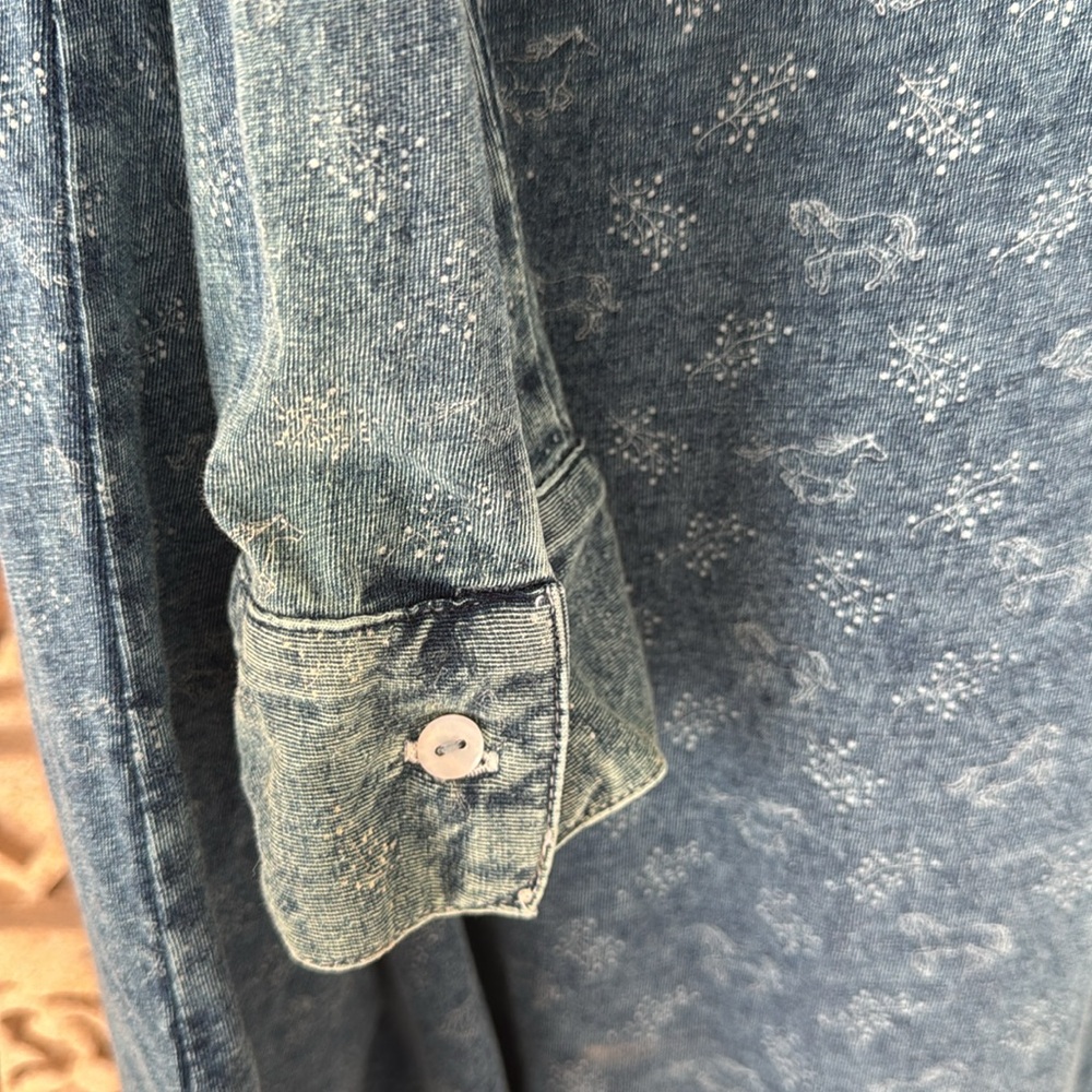 Sundance Blue Button Down Shirt - Picture 5 of 9